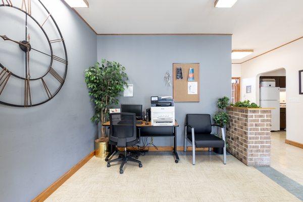 Clubhouse interior amenities at Carriage House of Decatur Apartments