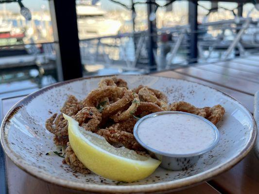 Happy Hour Fried Calamari $6