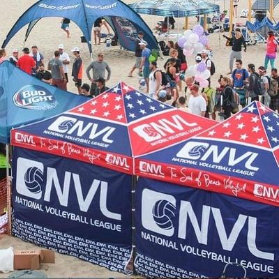 National Volleyball League canopies