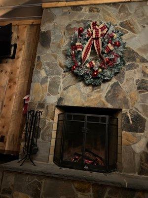 Fireplace in brewery