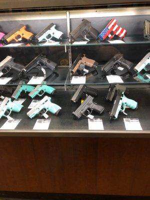 Variety of hand guns