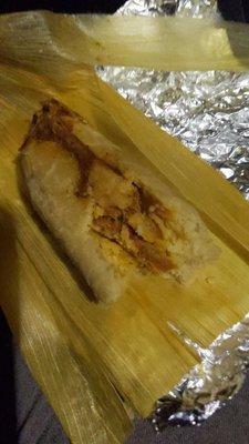 Tamale (opened up)