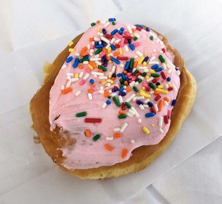 09/19/22 Yeast Donut with Pink Icing and Sprinkles