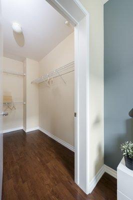 Spacious Studio Closets