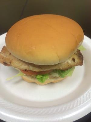 Tilapia fish sandwich