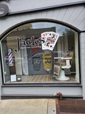 Jacks display window.