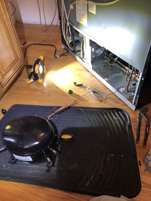 Replaced a compressor on a Jenn-air refrigerator