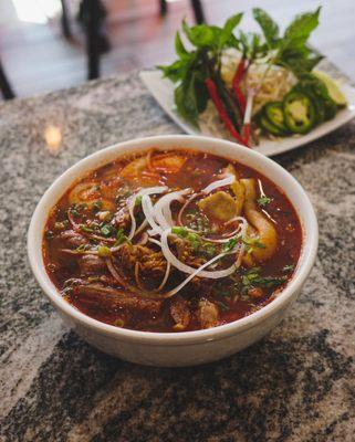 Bún bò hue aka Spicy Beef Noodle soup