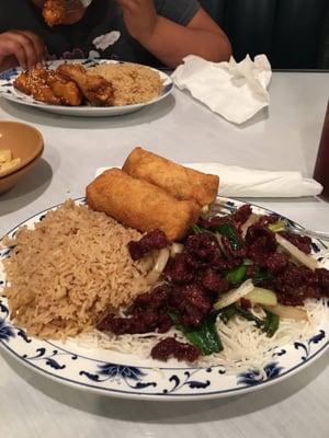 Mongolian Beef. Sweet and crunchy, so delicious