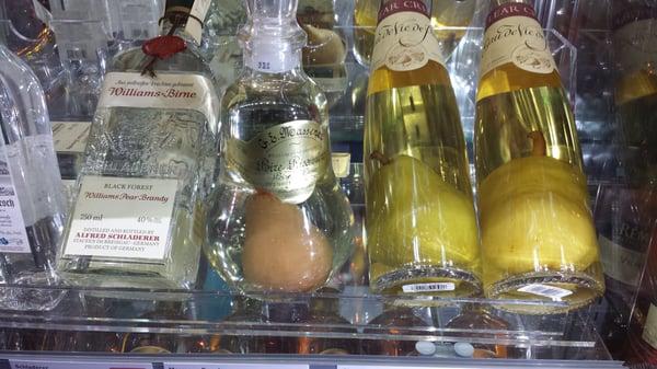 this is neat to see!  Pears inside Alcohol