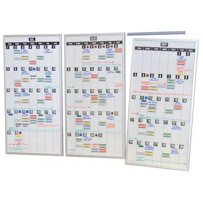 We Take YOUR Office And Make It ULTIMATE  Ultimate Office Magnetic Dry-Erase Whiteboard ModMonthly™ Planning Calendars (Set of 3)