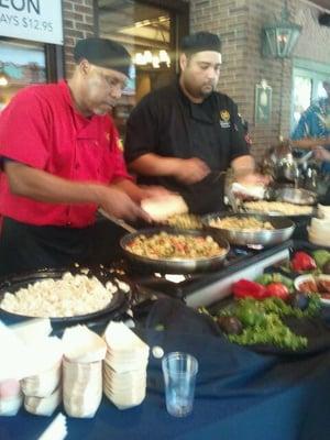 Chefs cooking up some pasta @ the 2012 Taste of the Riverwalk