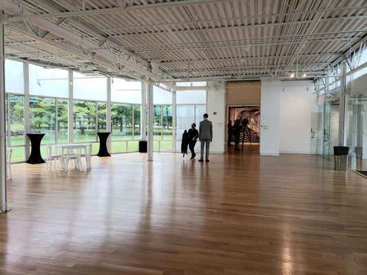 Nice open gathering space inside the museum