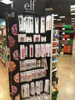 So cool, elf makeup near the checkout!