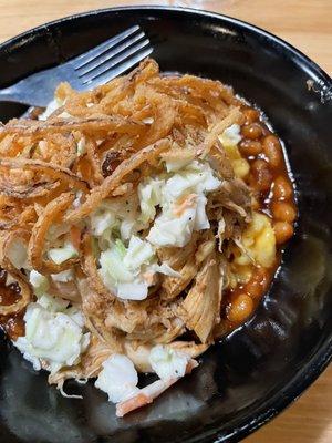 Shredded chicken Build Your Own BBQ Bowl