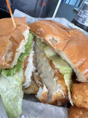 Cod sandwich