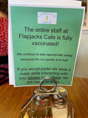 Staff fully vaccinated- Come on down!!!