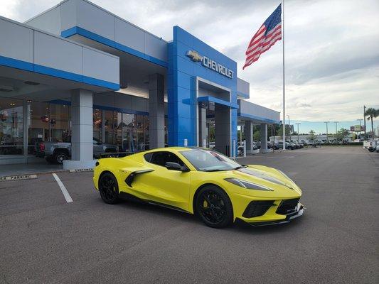 Morgan Chevrolet -- new yellow Chevy