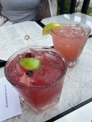 Cranberry and strawberry mules please!