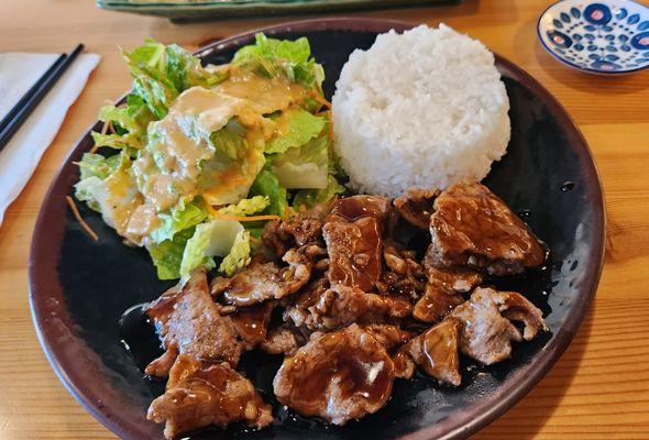 Beef teriyaki plate