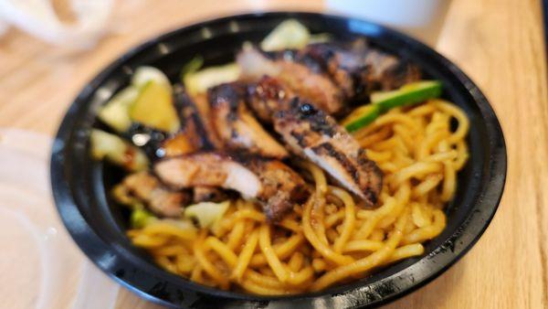 Chicken teriyaki with noodles