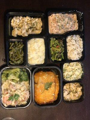 Dinner for the night prepared by Simply Delicious Catering. Me and my 4 children were very happy. Fresh and nutritional for a mom on the go