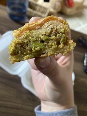 Inside of baklava...so insanely good!!