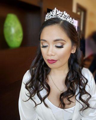 Bridal hair and airbrush makeup