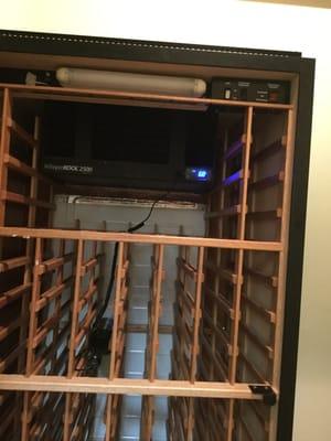 Wine cooler cabinet, installed a new system