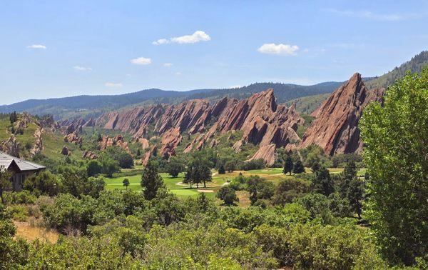 Arrowhead Golf Course in Littleton, CO. Red Rock