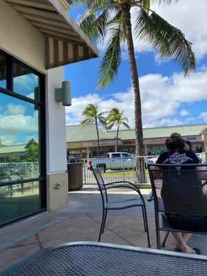 Outside dining