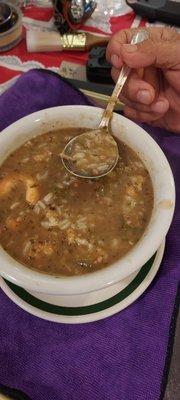 Savory, with a rich flavor and a nice tang...Johnny's incredible gumbo is not to be missed....