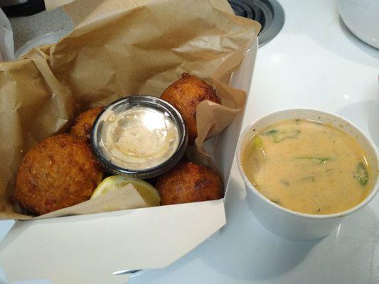 Hush puppies & chowder