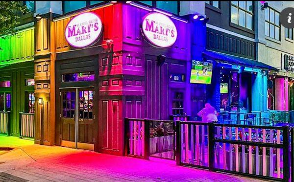 Mary's at night