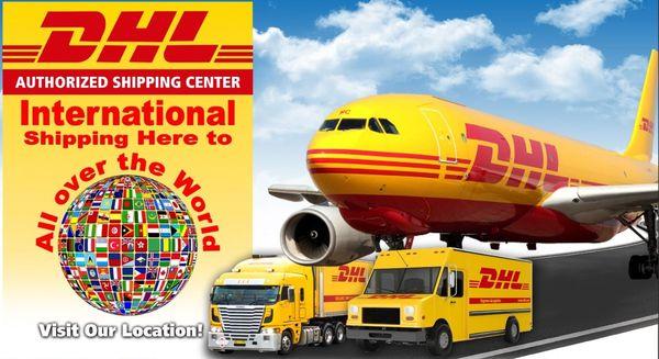 DHL International Shipping for documents and Packages.