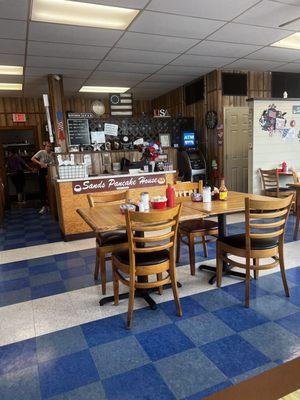 Inside the restaurant