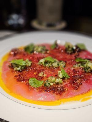 Ahi carpaccio