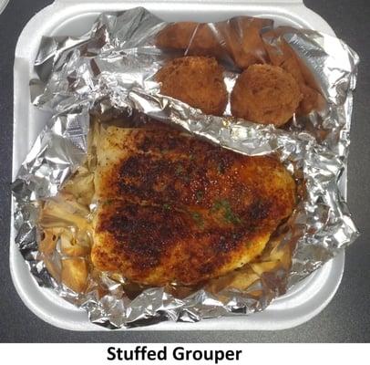 Stuffed Grouper to-go  2-6-15