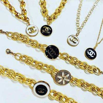 Beautiful vintage Chanel Button Jewelry