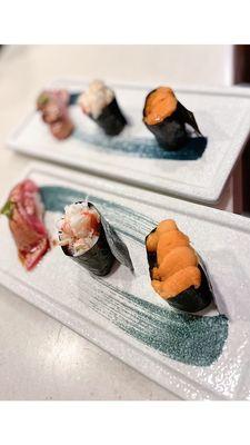 toro, crab, and uni