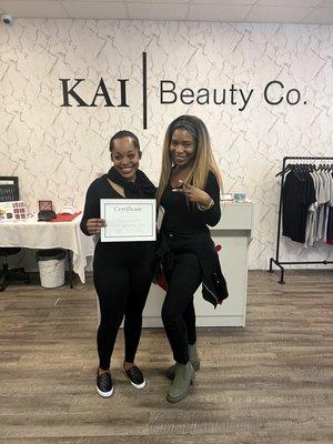 Become a certified eyelash artist. Eyelash Extensions training at KAI Beauty Co. Located in Fort Lauderdale, FL.