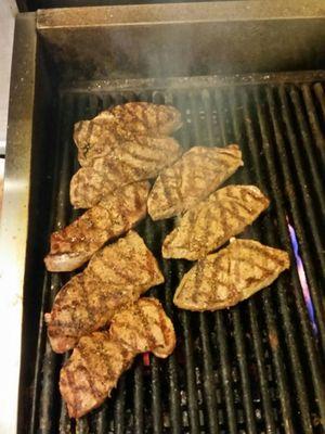 Steaks are on the Grill for Lunch at Lancer's  10oz. Open faced sandwich every Tuesday 11 to 2pm