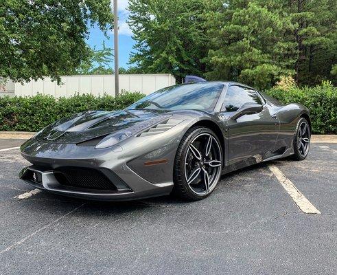 2016 Ferrari 458 Speciale Aperta fully wrapped in Stek Dynoshield clearbra.