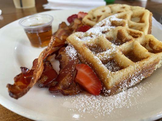 Bacon and Belgian Waffle! Yum!!!!