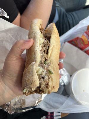 The 300 steak cheesesteak.