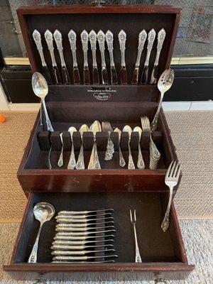 Rose Point Wallace sterling silverware