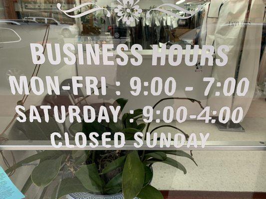 Business hours