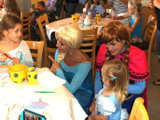 Special visitors at our Paint With A Princess event!