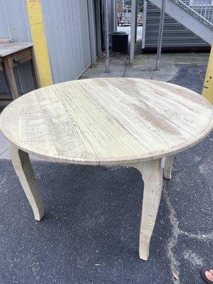 Solid wood dining table