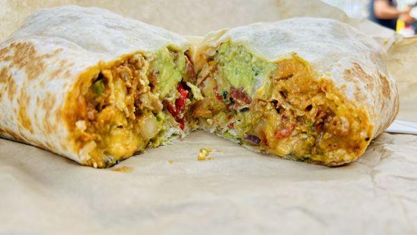 Spiced Soyrizo Burrito